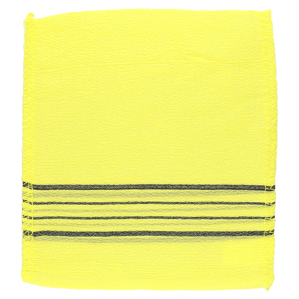 Exfoliating Washcloth, Yellow, 4 Count