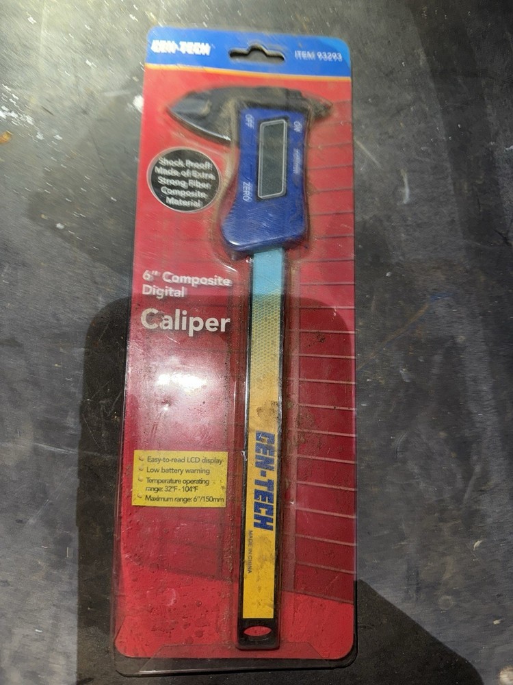 Cen-tech 6” Composite Digital Caliper Performance Tool  W80155