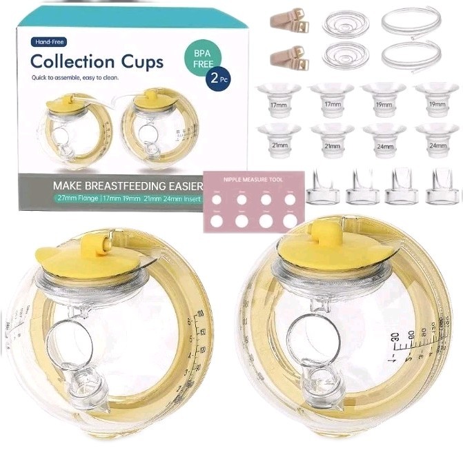 Pump Mom Hands Free Collection Cups 2 PC