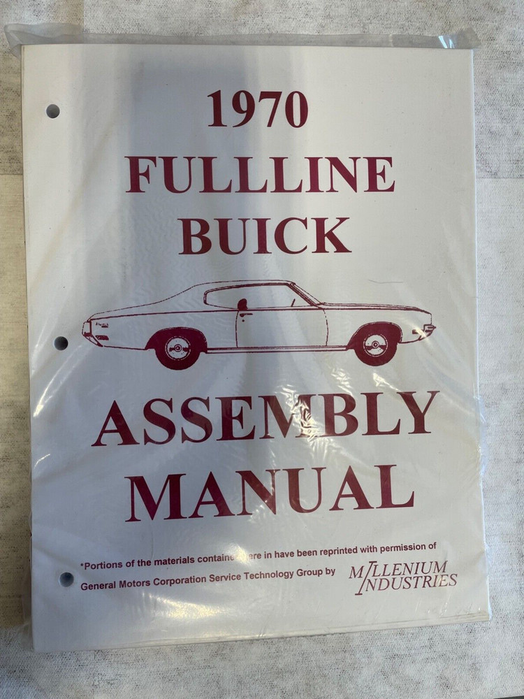 1970 Fulline Buick Assembly Manual