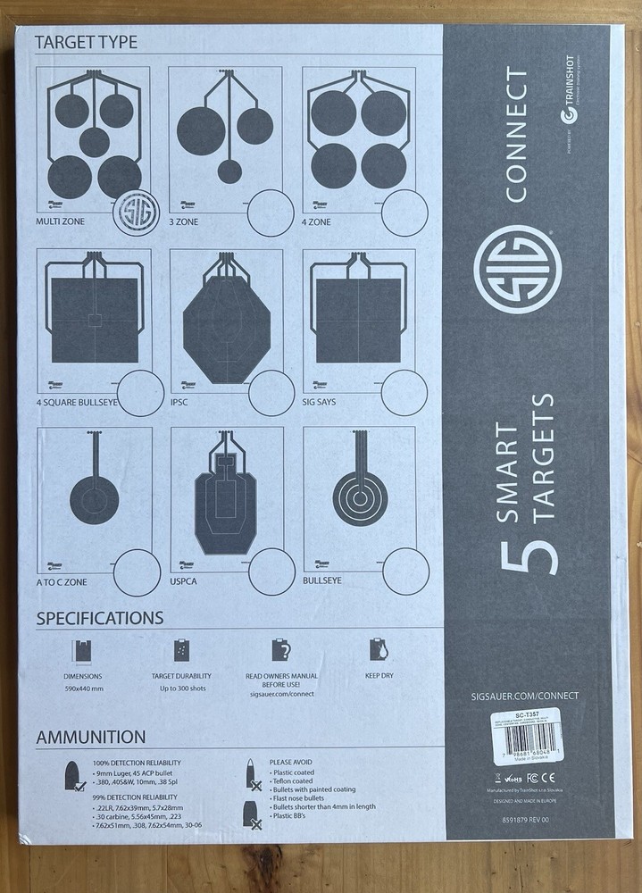 Sig Sauer T300 Smart Target System Control Module (SCT300) and 5 Smart Targets