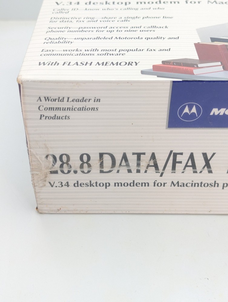 Motorola Power Class 28.8 Data/Fax Modem Macintosh V.34 Vtg Computing