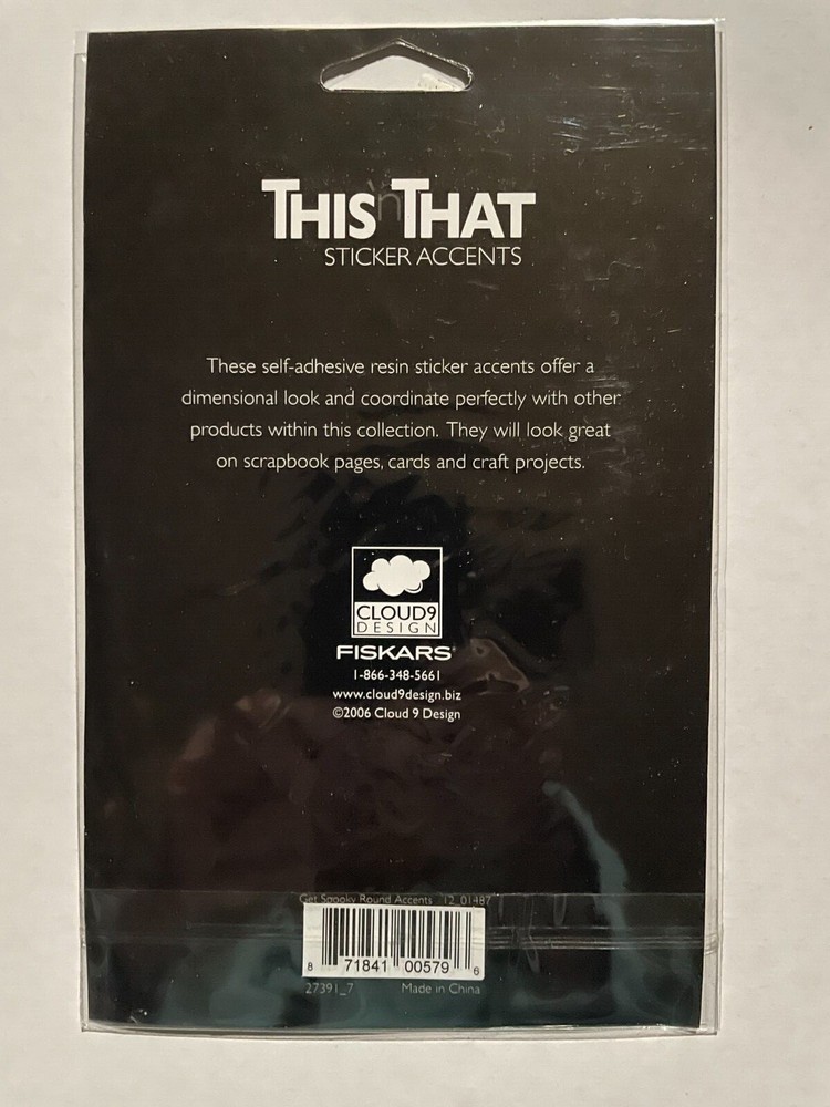 CLOUD 9 DESIGN HALLOWEEN ASSORTED EPOXY STICKERS