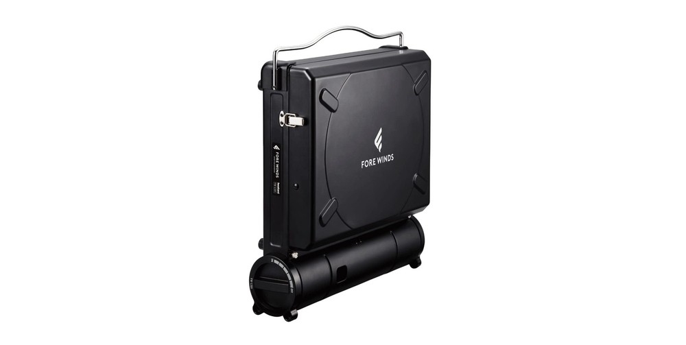 Fore Winds by Iwatani Luxe Camp Stove Large, Black