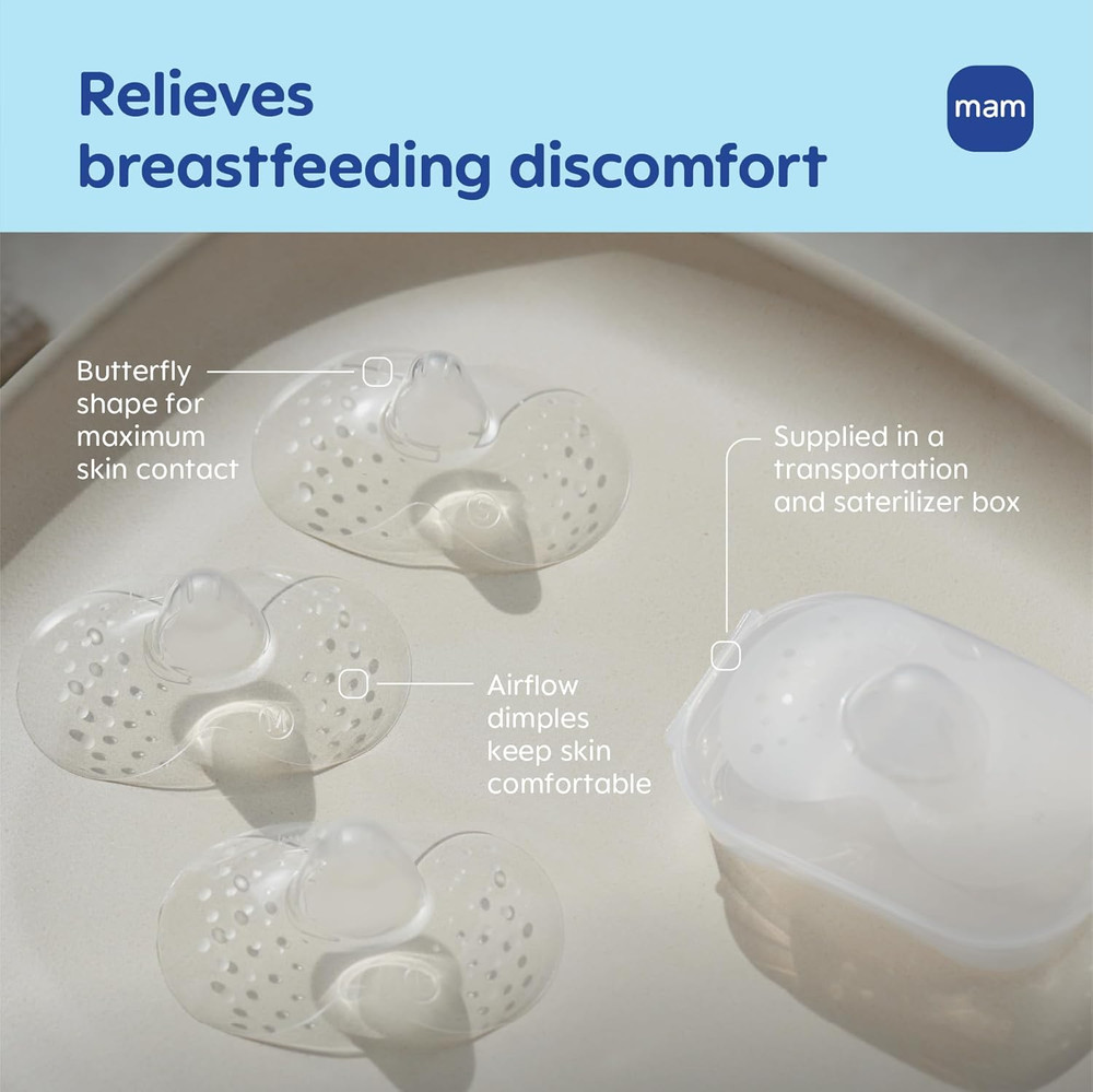 Nipple Shields for Breastfeeding Medium 20Mm – Ultra Thin Silicone Shield for La