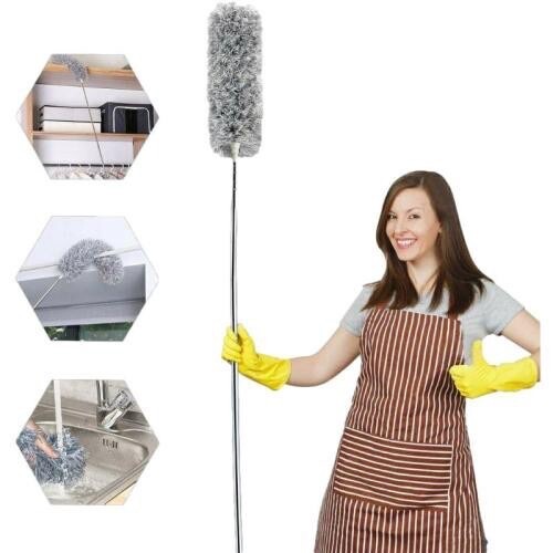 Long Microfiber Duster with Bendable Head and Washable