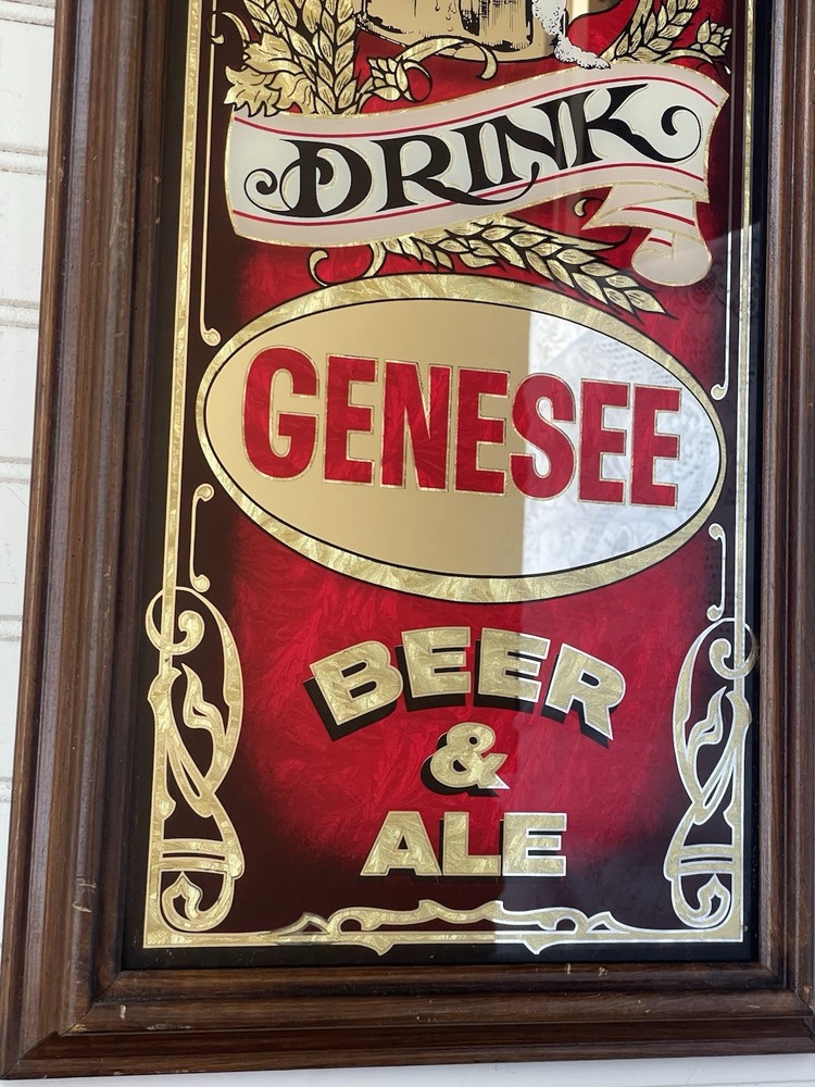 Vintage Genesee Beer Sign Mirror