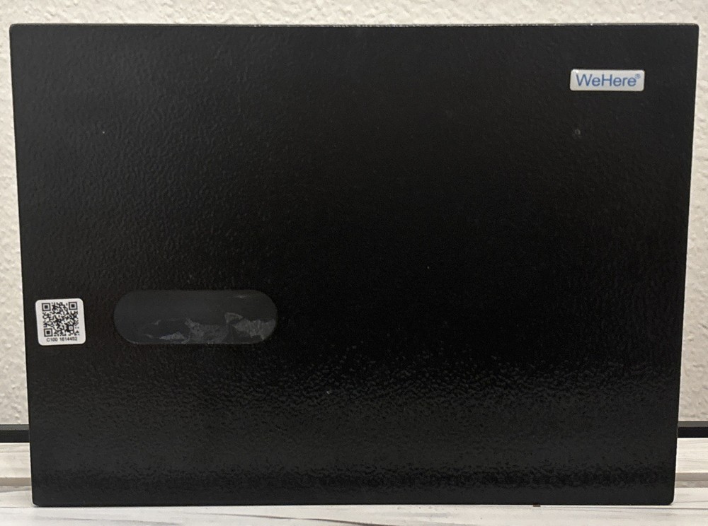 WeHere 16 Key Lock Box Wall Mount Combination Safe Black/White w/Tags