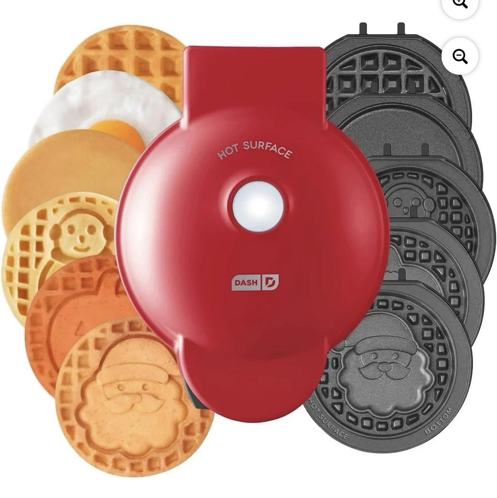 Dash Multi Maker Mini Waffle System With 6 Removable Plates