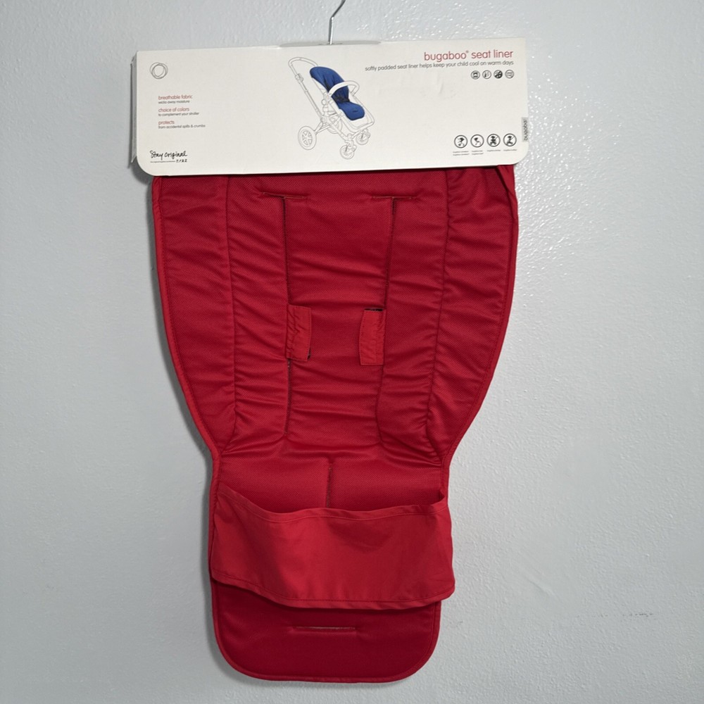 Bugaboo Seat Liner In Red NEW