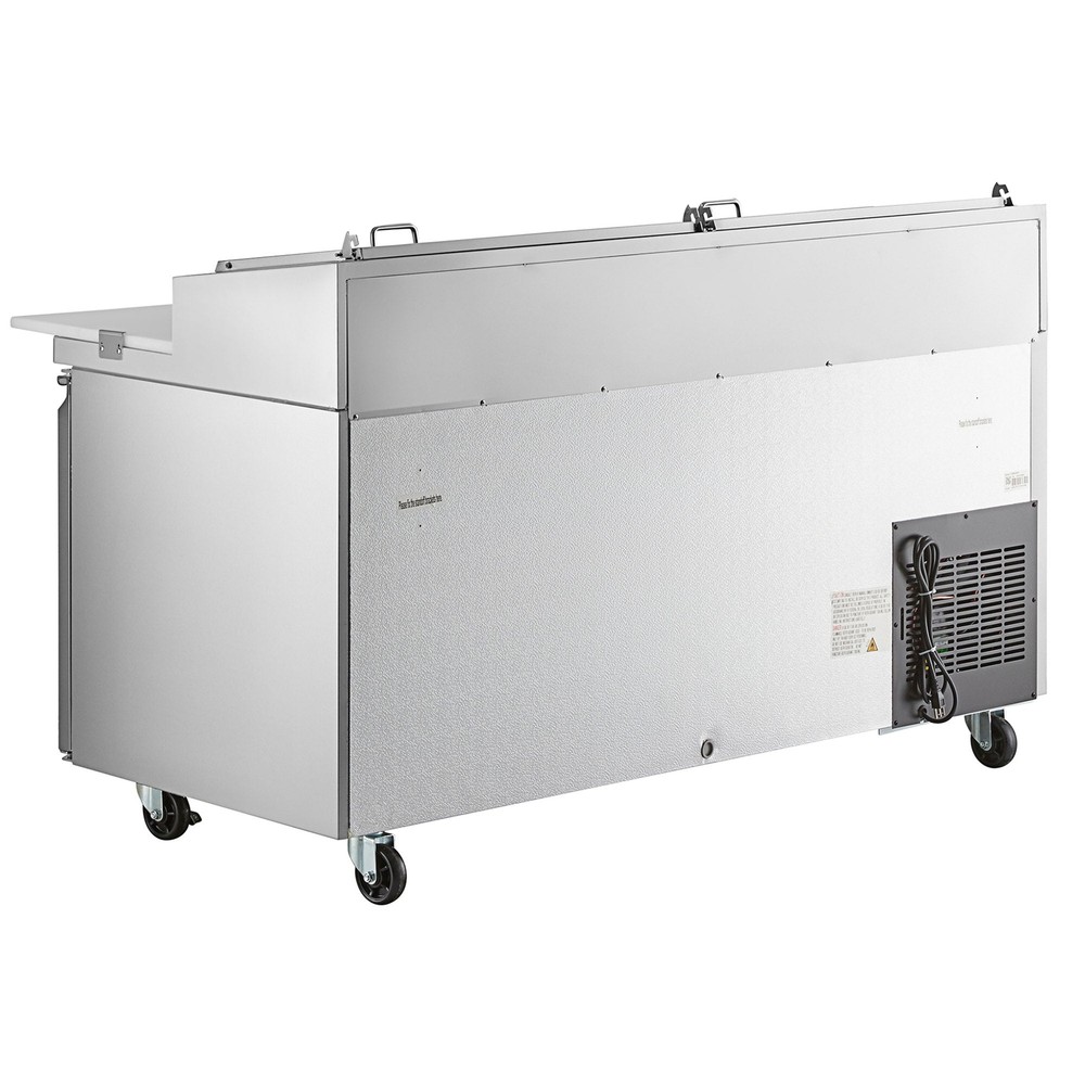 67" 2 Door Refrigerated Pizza Prep Table