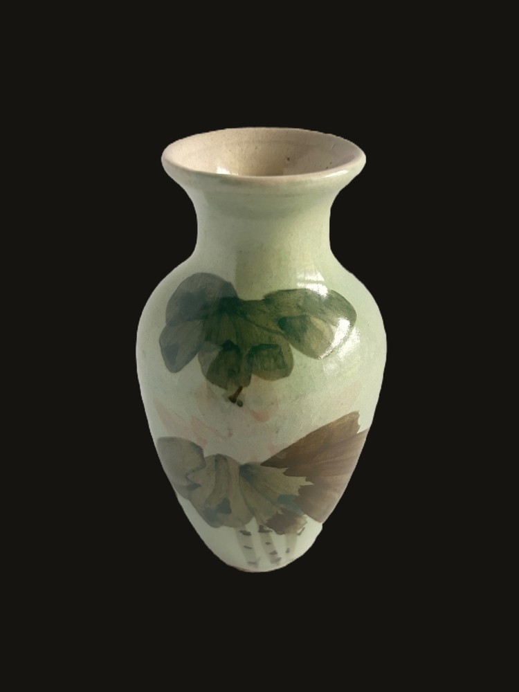 1960s Hand Painted Vase