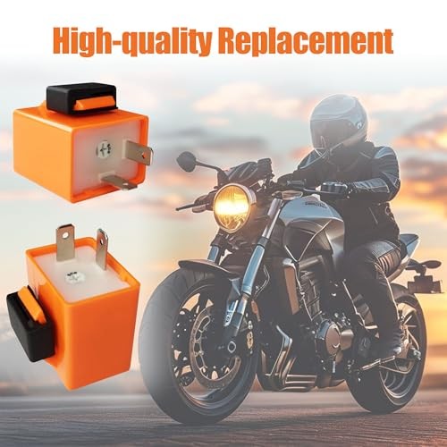 2Pcs 2-Pin 12V Speed Adjustable LED Electronic Flasher Relay Fix Motorcycle