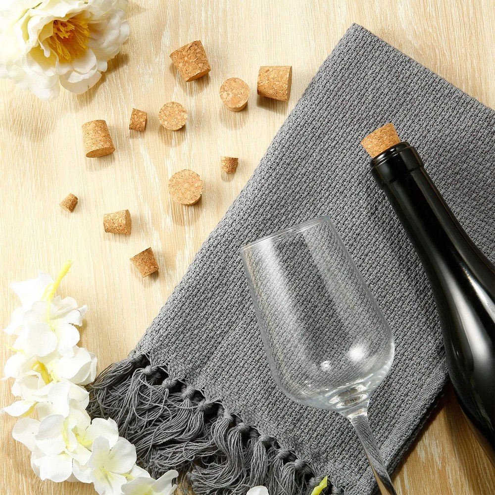 Jetec 100 Pack Assorted Cork Stoppers Wine Bottle Cork Stoppers Different Sizes