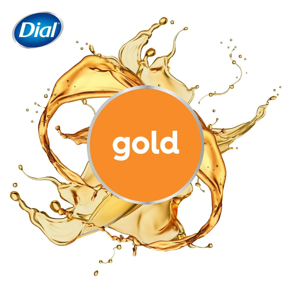Dial Antibacterial Deodorant Bar Soap, Advanced Clean, Gold, 4 oz, 12 Bars