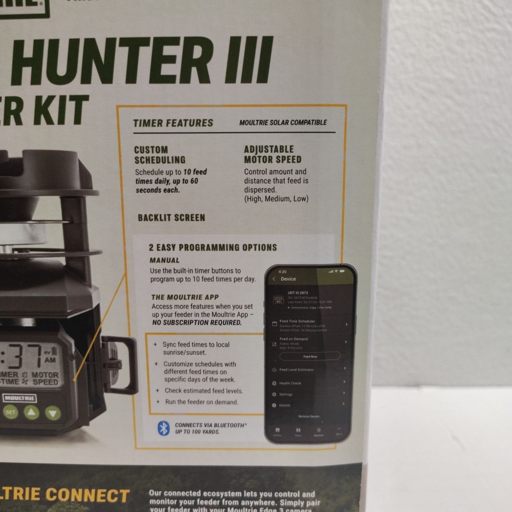 Moultrie PRO HUNTER III FEEDER KIT Digital Programmable Deer New in Box