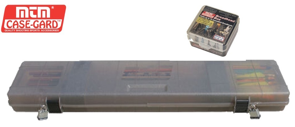 MTM CASE-GARD Compact Arrow Case 18 count 36" ~PLUS~ 16 count Broadhead Box