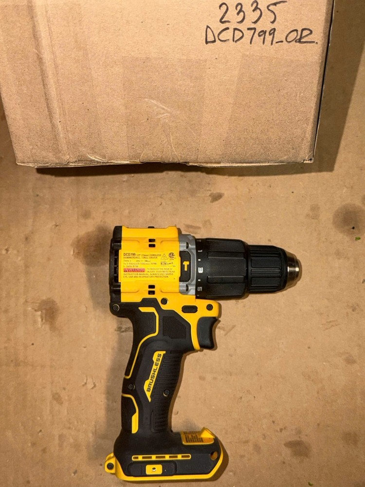DEWALT DCD799 20V Max Brushless Cordless 1/2 in. Hammer Drill/Driver (Tool Only)