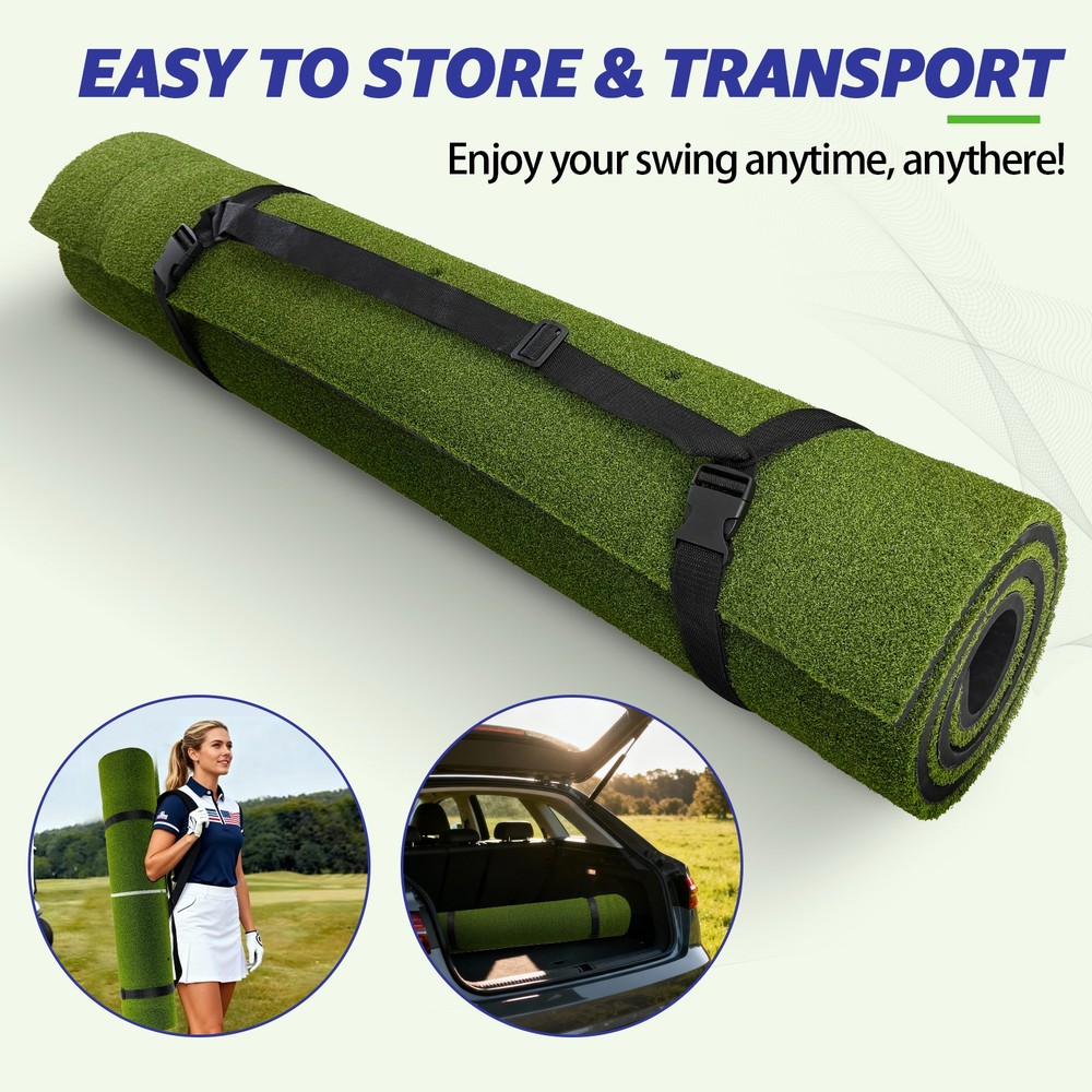 Golf Practice Hitting Mat Premium Turf w/EVA base 5 x 4 FT