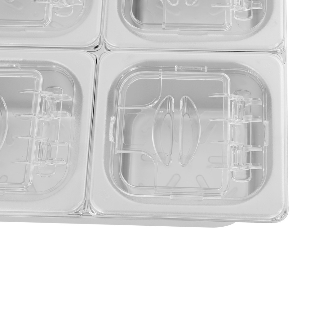 Fruit Pan Set 6 Small Pans Fruit Container With Lids And Water-filtering Gaskets