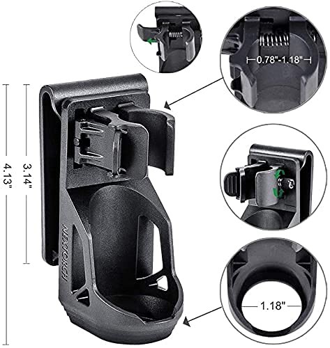 Nextorch V5 Tactical Flashlight Holster with Lever Side Lock System V5, BLACK