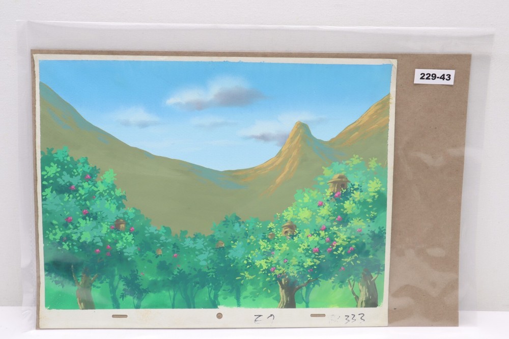 Original Hand Painted Animation Production Background (229-43)