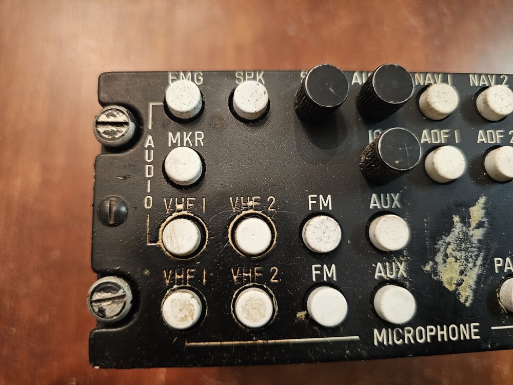 Baker Electronics M1045 Audio Control System M1045-BEBC-AAO1 Aviation Panel