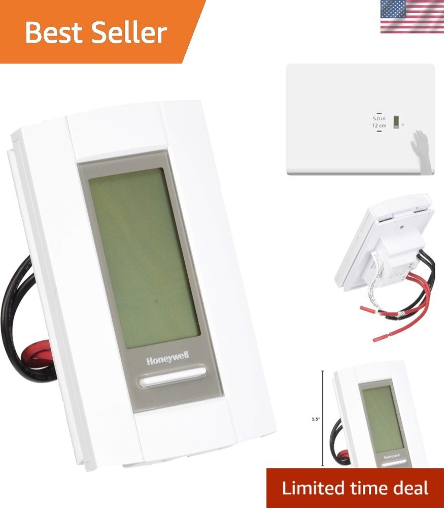 Digital 7-Day Programmable Thermostat with Backlit Display for Electric Heating