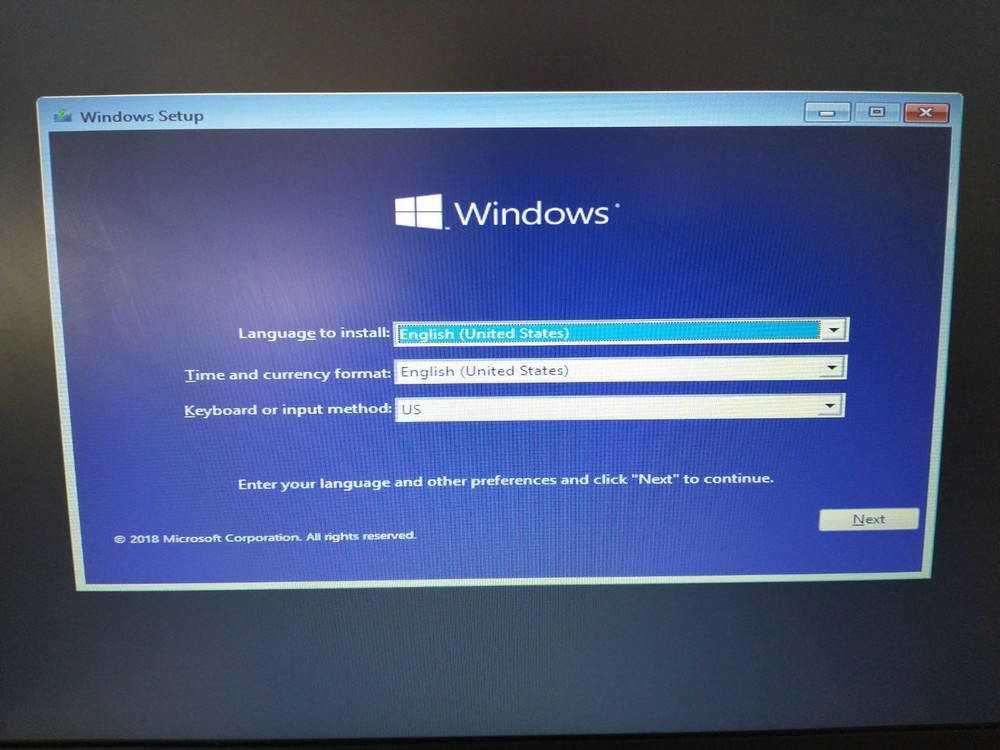 Old Windows 10 (Version 1809 – OS Build 17763.55) Bootable USB
