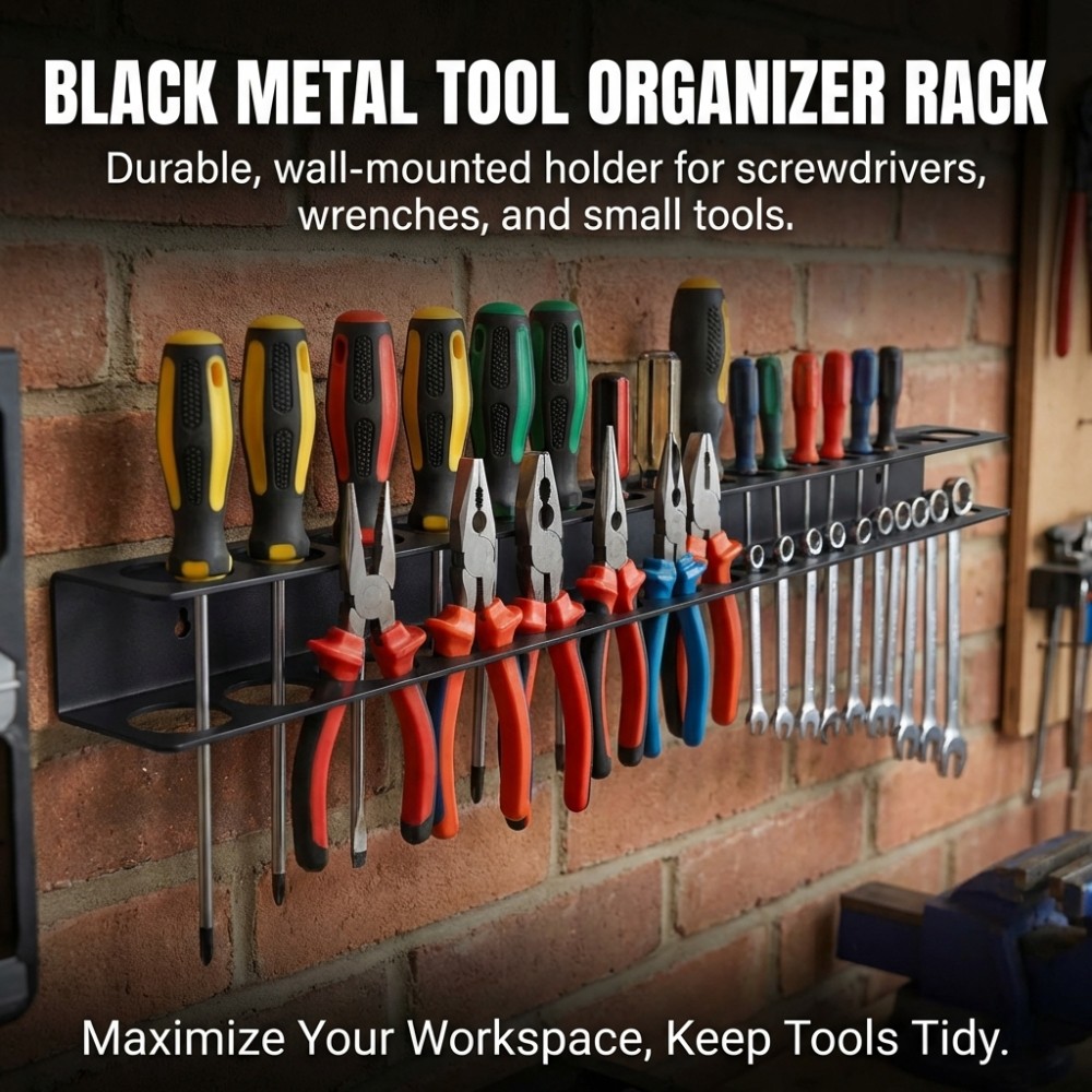 Workshop Wall Mount Tool Organizer for Hardware Accessories Storage Rack