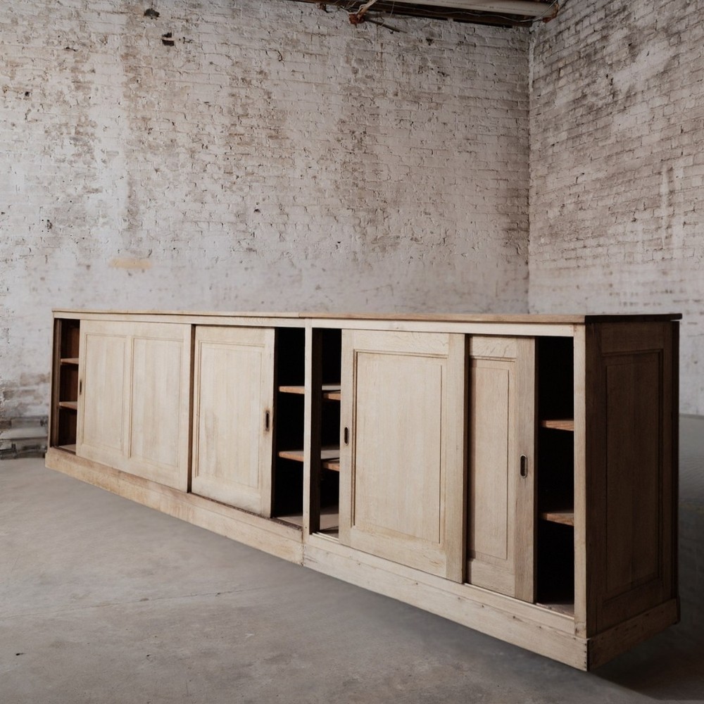 19th Century French Long Oak Buffet