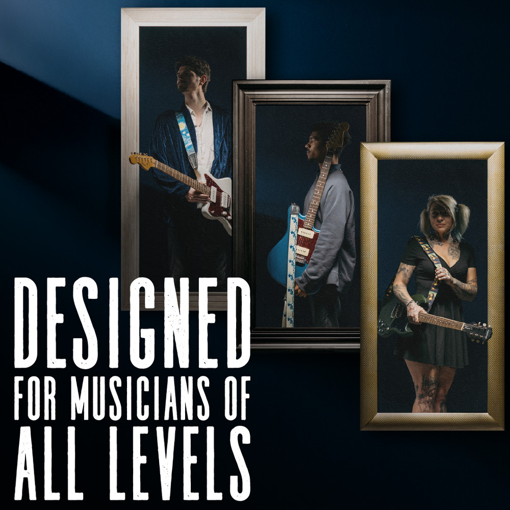 Levy's 2" Polyester Guitar Strap with Tri-Glide Adjustment, The Wave