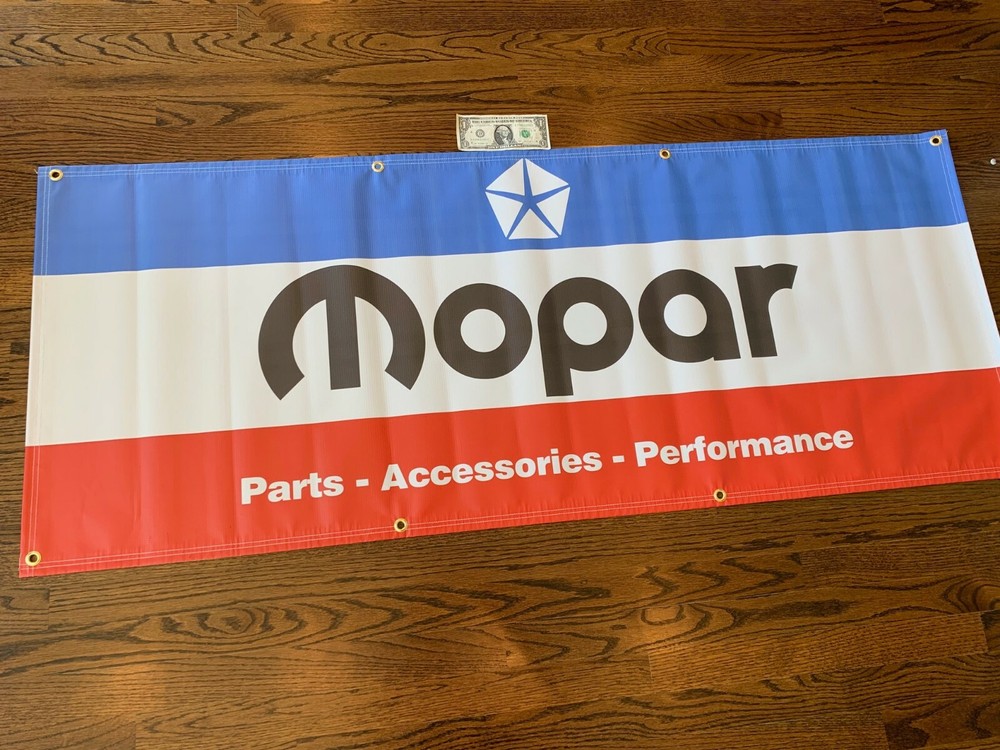 MOPAR Garage Banner Sign (Large 2'x5')