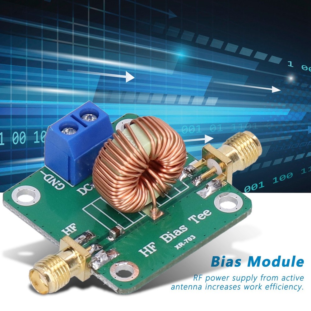0.2‑180MHz Bias Tee Module RF Microwave DC Blocker Filter Board Electronic WT