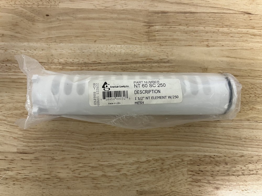American Gatsby Inc. NT 60 SC 250, 1  1/2" NT Element W/250 Mesh