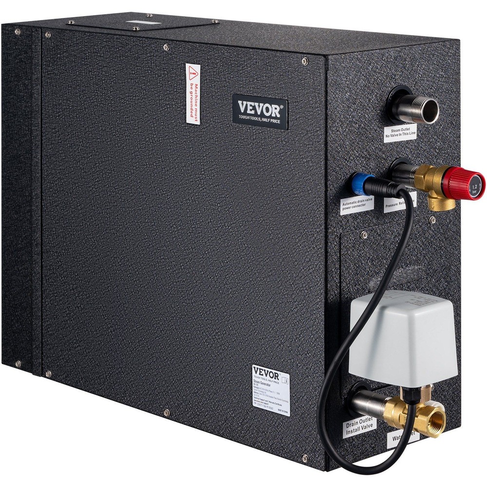 15kW Steam Base System, Layered Heat Control, Timer Ready, Fast Drain Setup