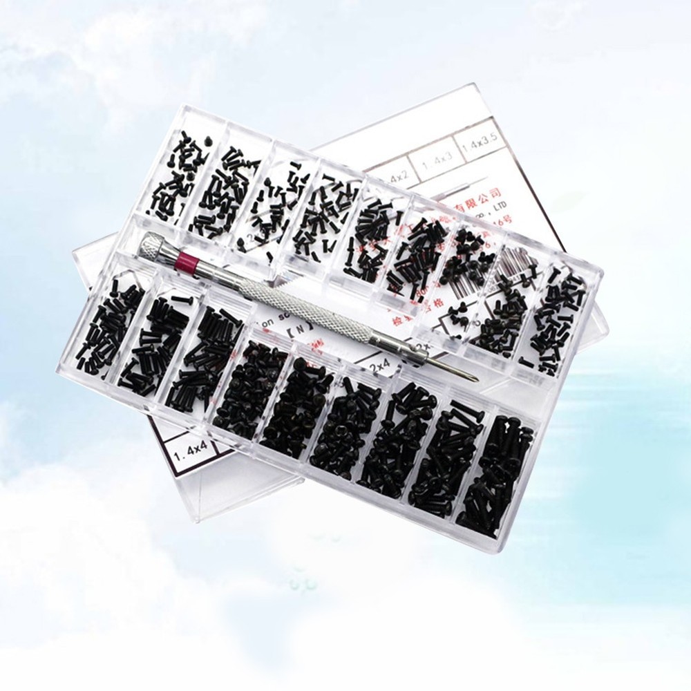 18 Kinds Miniature Screw Machine Model Kit Components Tiny Screws Assortment