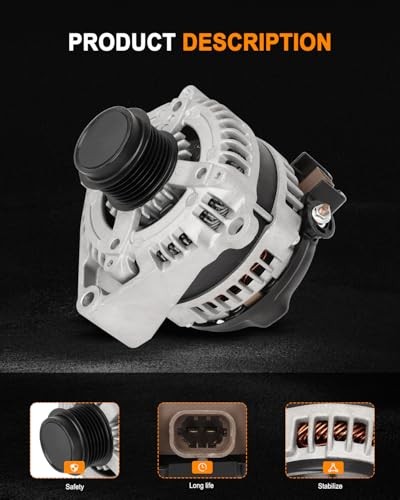 14007 High Output Alternator Replacement Alternator Fits for 2014-2019 for