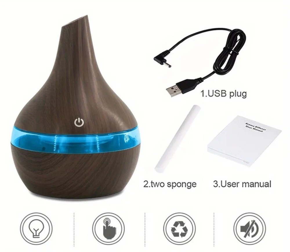 2-In-1 Portable Aroma Diffuser and Humidifier
