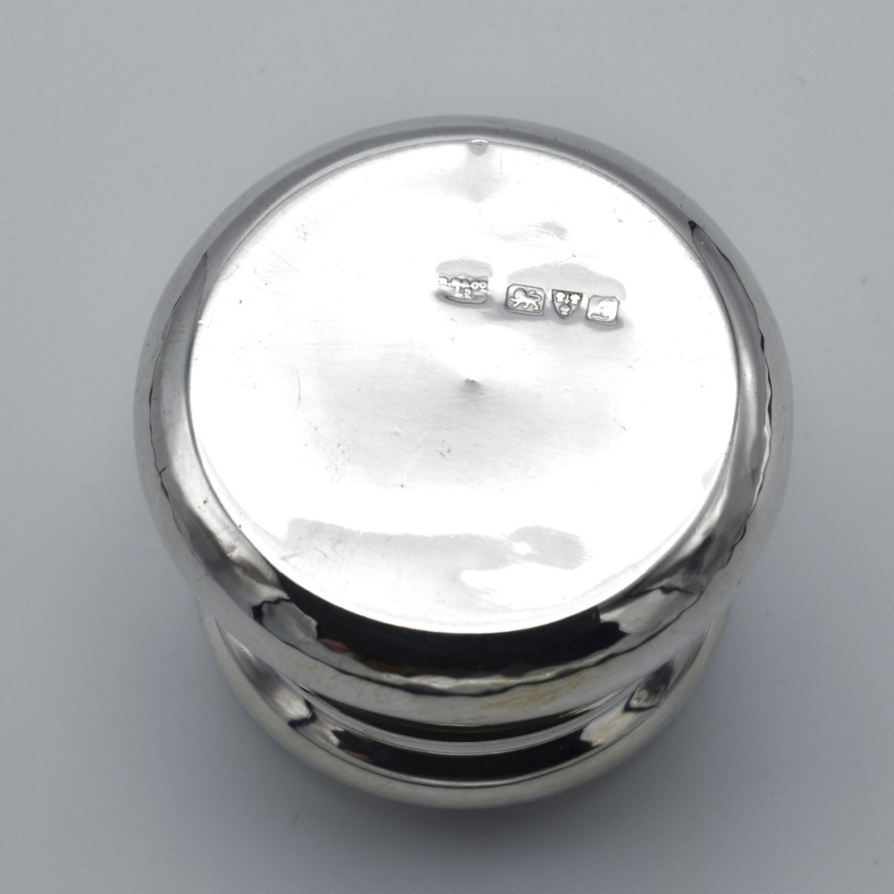 Antique Solid Sterling Silver Snuff Box Powder Box 1911 Sampson Mordan
