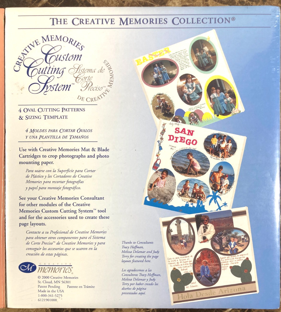 Creative Memories Custom Cutting System Patterns Templates Circles & Ovals NEW