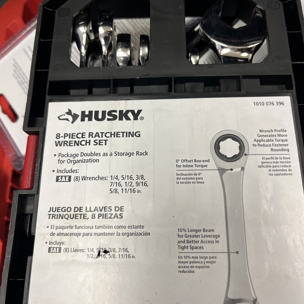 BITE Metric Ratcheting Wrench Set (8-Piece)