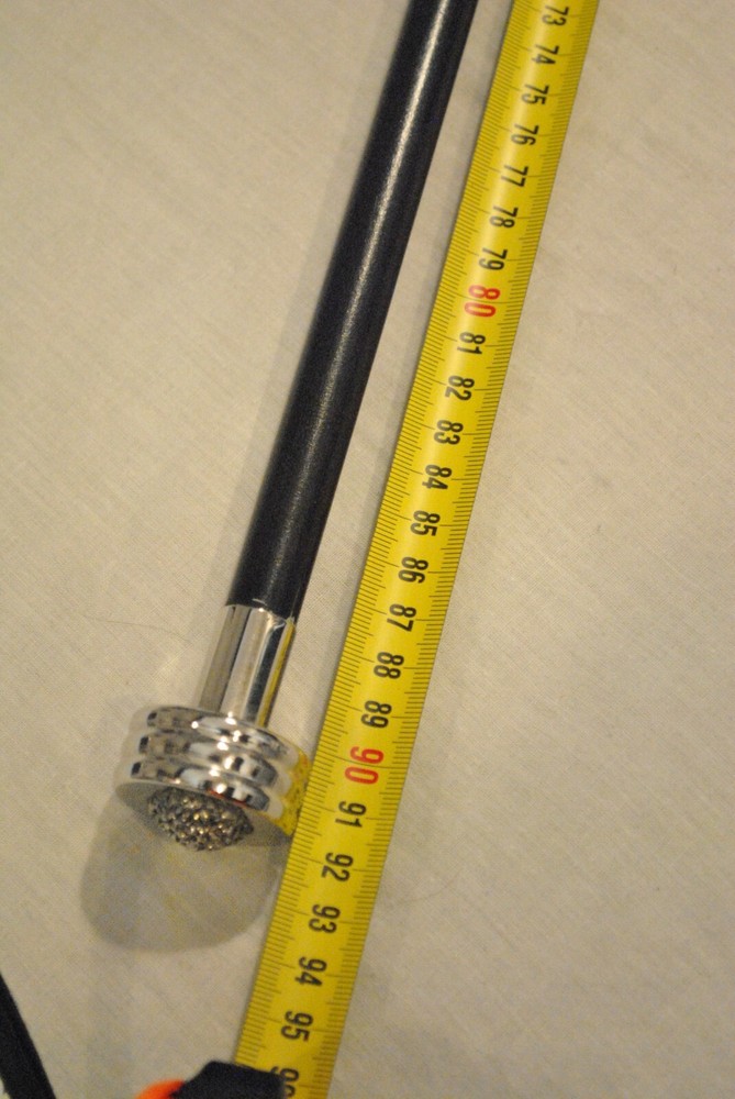 Antique Walking Stick Early 1900s Silver Handle 800