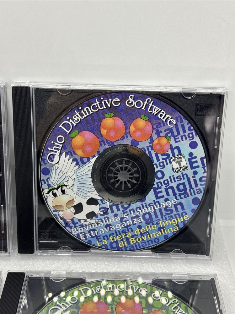 Set 4 Ohio Distinctive Software CD Bovinalina’s Language Extravaganza Teacher Ed