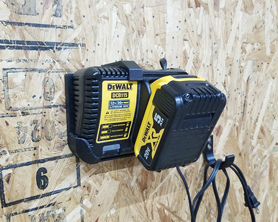 Dewalt DCB115 Charger Wall Mount - Tool Battery Charger Holder