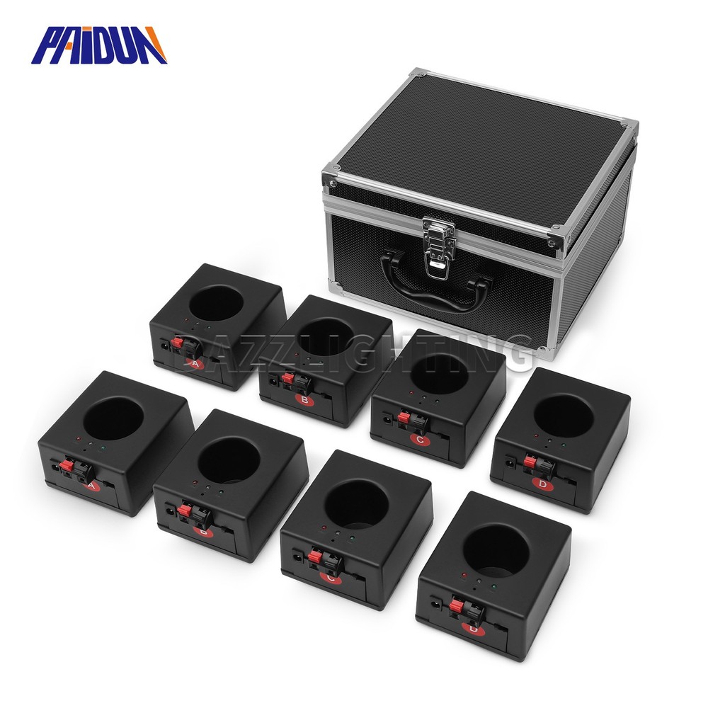PAIDUN 8PCS Mini Sparkler Based Cold Spark Machine Firework Effect Case Remote
