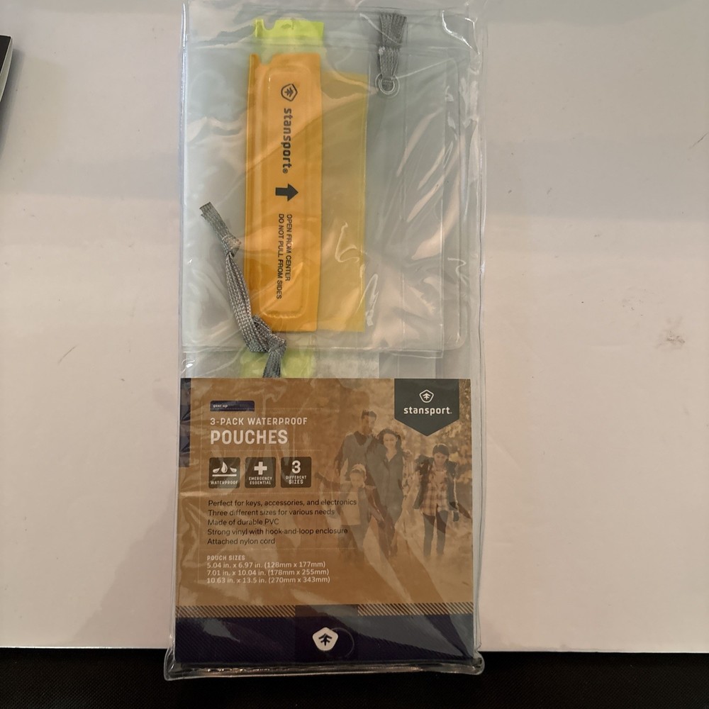 Stansport 3-Pack Waterproof Pouches