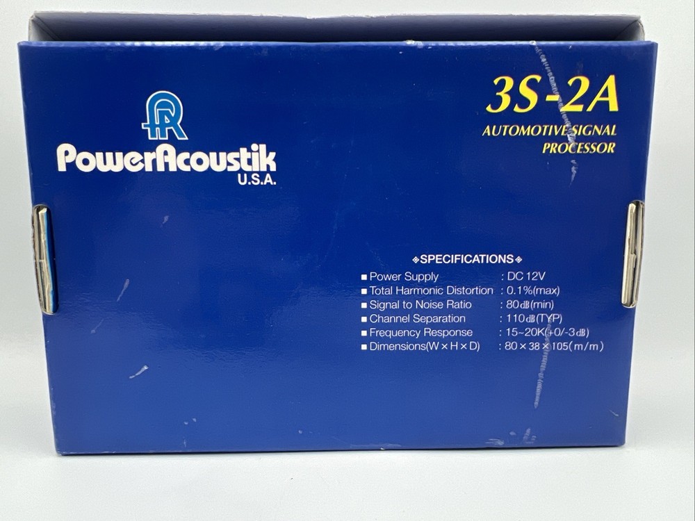 Power Acoustik Automotive Signal Processor 3S Sound Processing System 3S-2A 1998