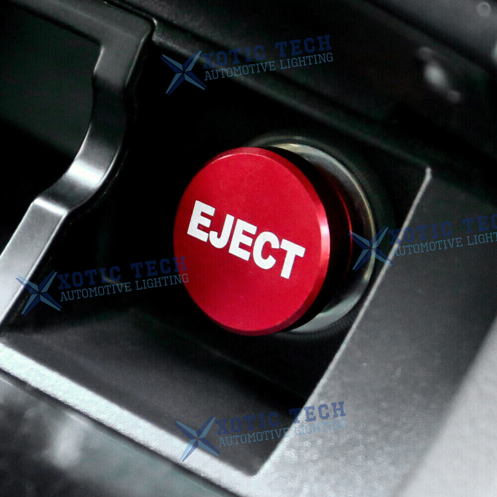 Universal Interior Aluminum Alloy Eject Button Cigarette Lighter Switch Decor