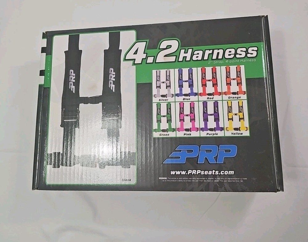 PRP 4.2 Harness Black, 2" Strap, 4-point Harness